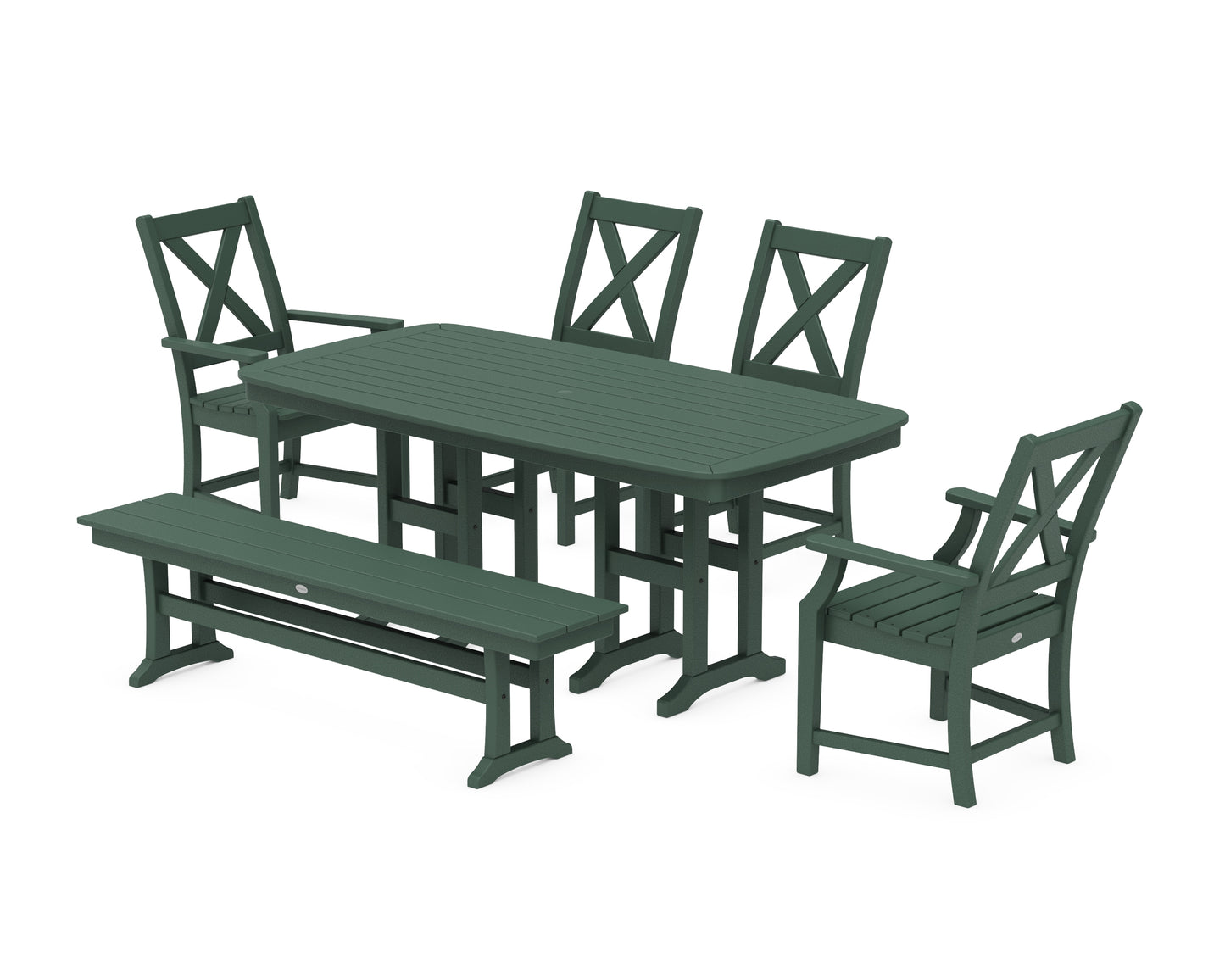 Braxton 6-Piece Dining Set with Bench