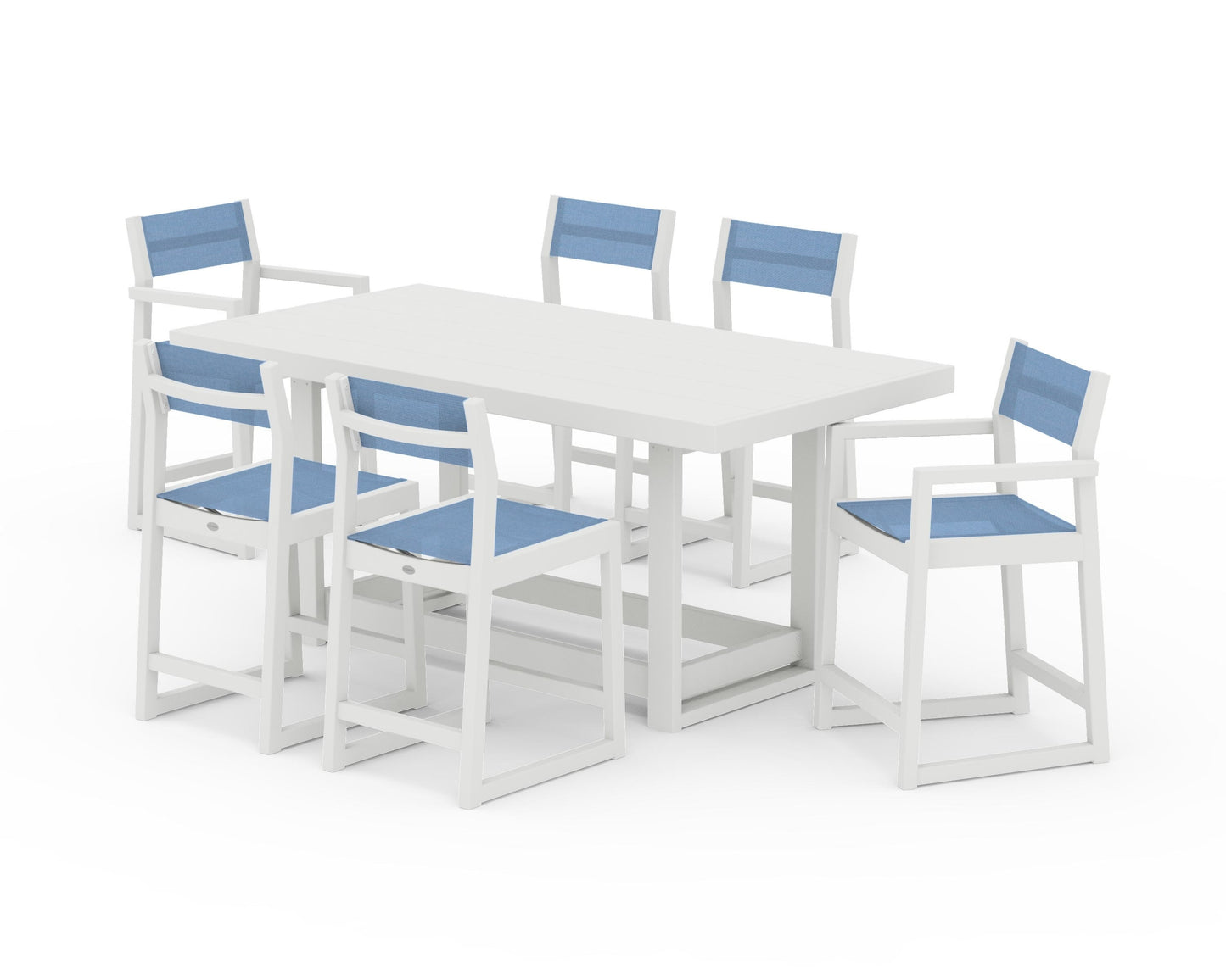 EDGE Sling 7-Piece Counter Table Set