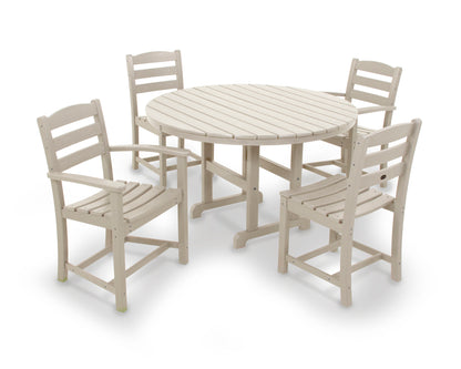 La Casa Cafâ€š 5-Piece Round Farmhouse Dining Set