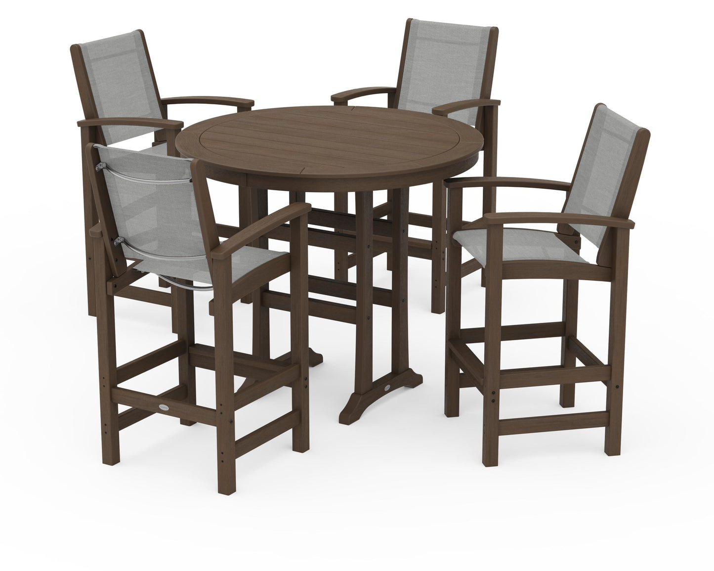 Coastal 5-Piece Nautical Trestle Bar Set