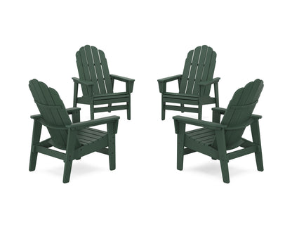 4-Piece Vineyard Grand Upright Adirondack Chair Conversation Set