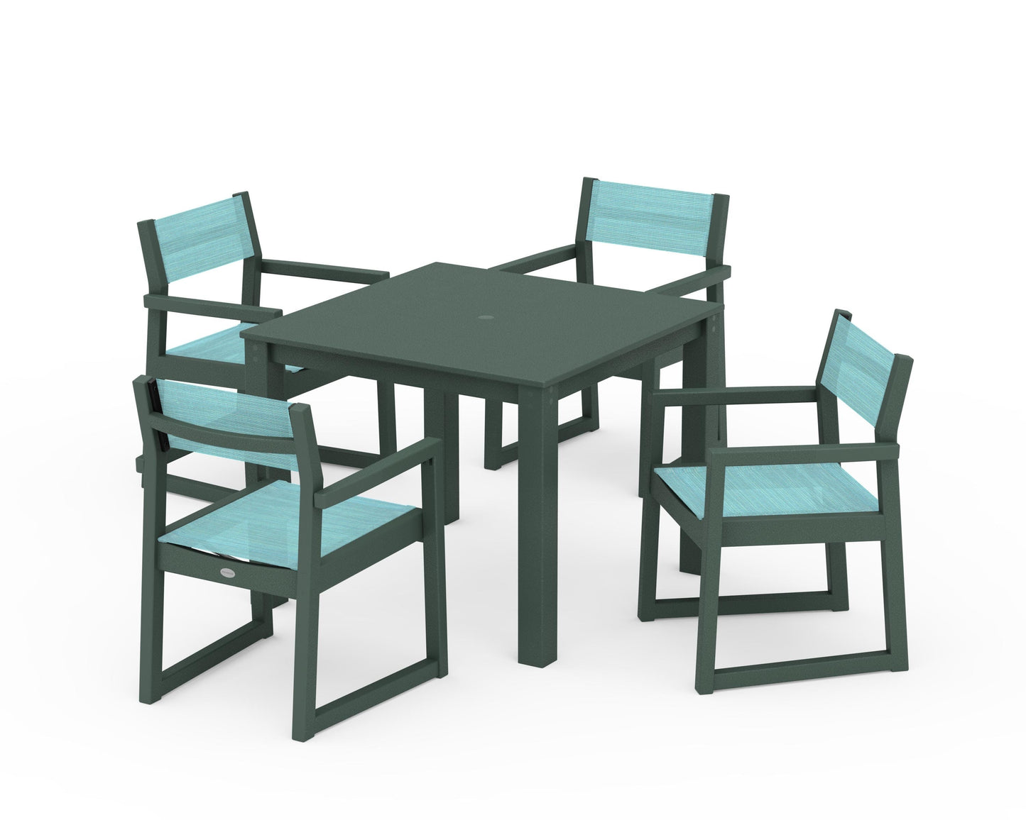 EDGE Sling Arm Chair 5-Piece Parsons Dining Set