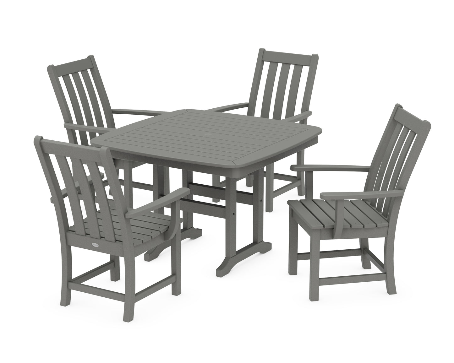 Vineyard 5-Piece Dining Set with Trestle Legs