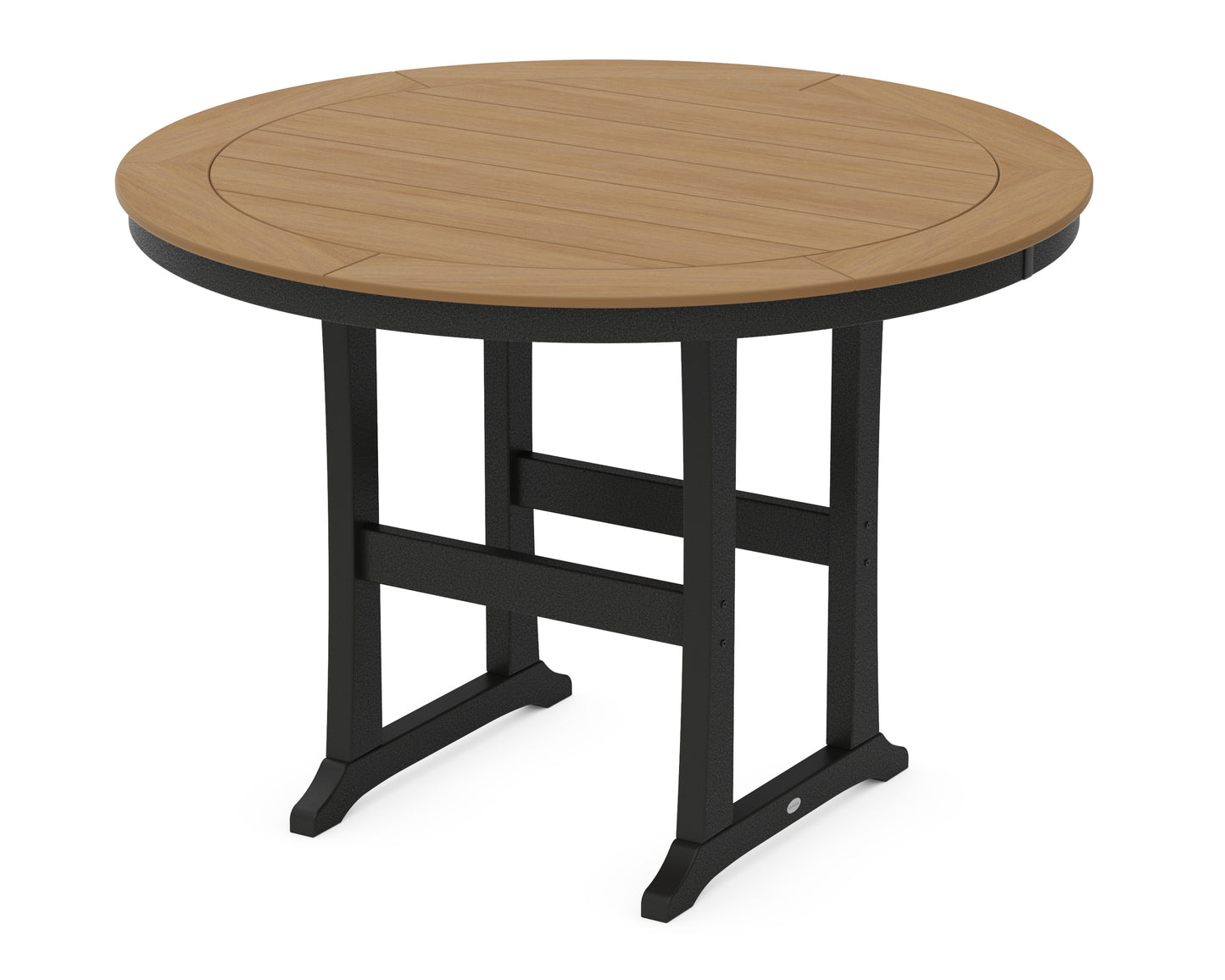 Nautical Trestle 60" Round Bar Table