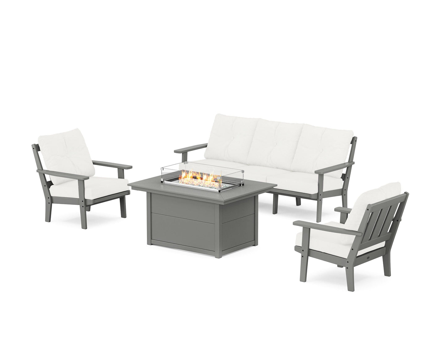 Oxford Deep Seating Fire Pit Table Set