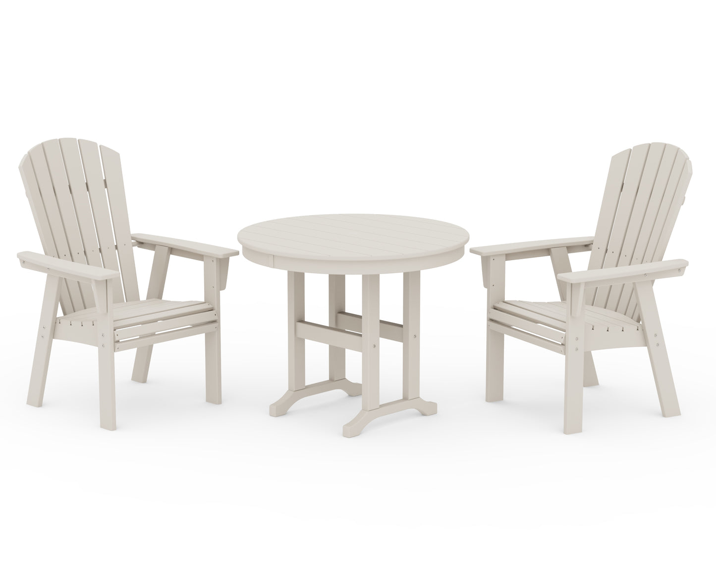 Nautical Adirondack 3-Piece Round Dining Set