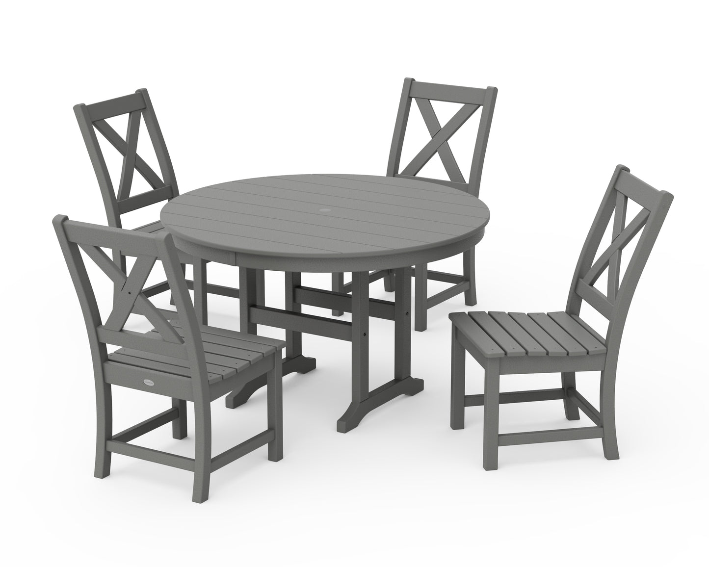 Braxton Side Chair 5-Piece Round Dining Set