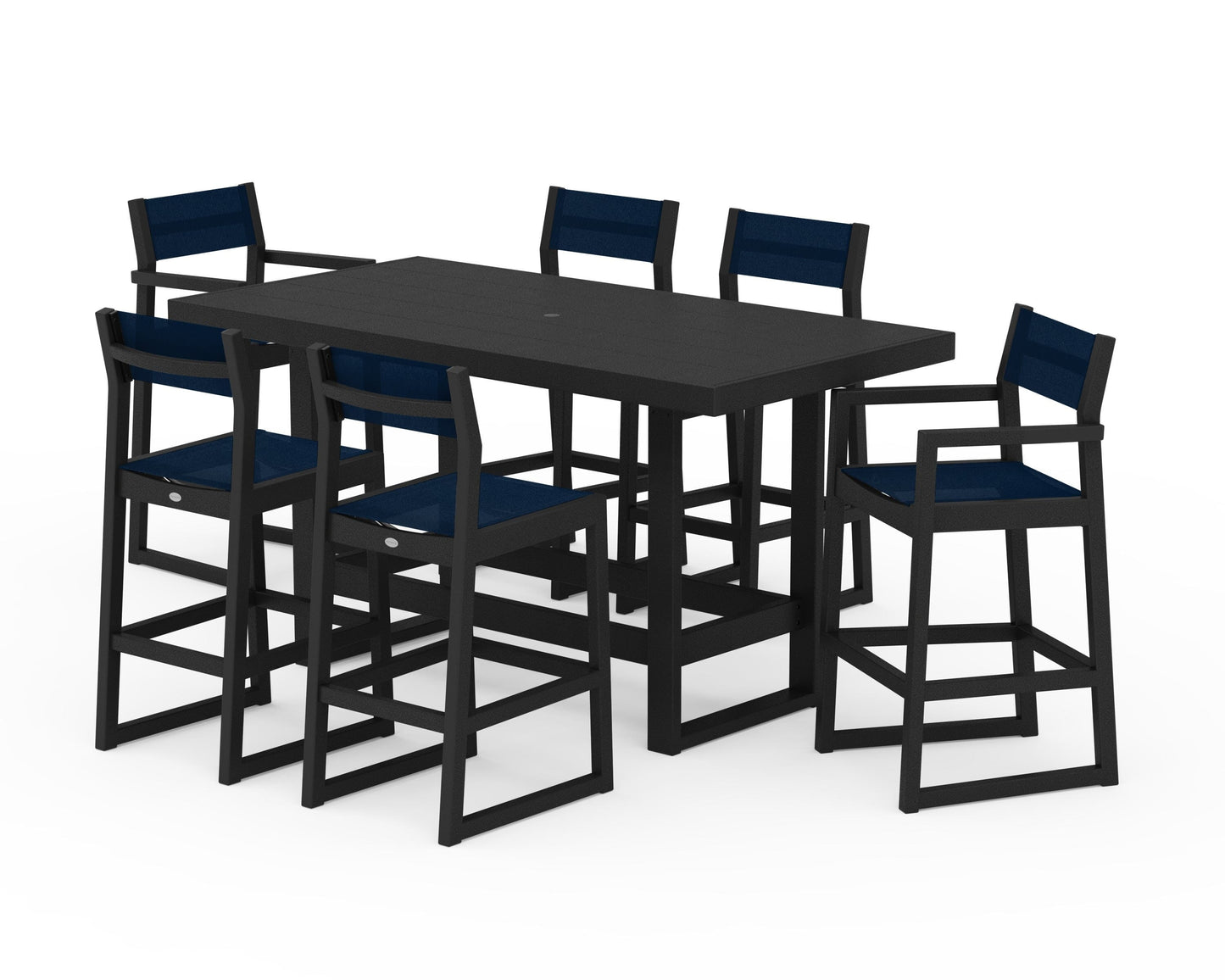 EDGE Sling 7-Piece Bar Table Set