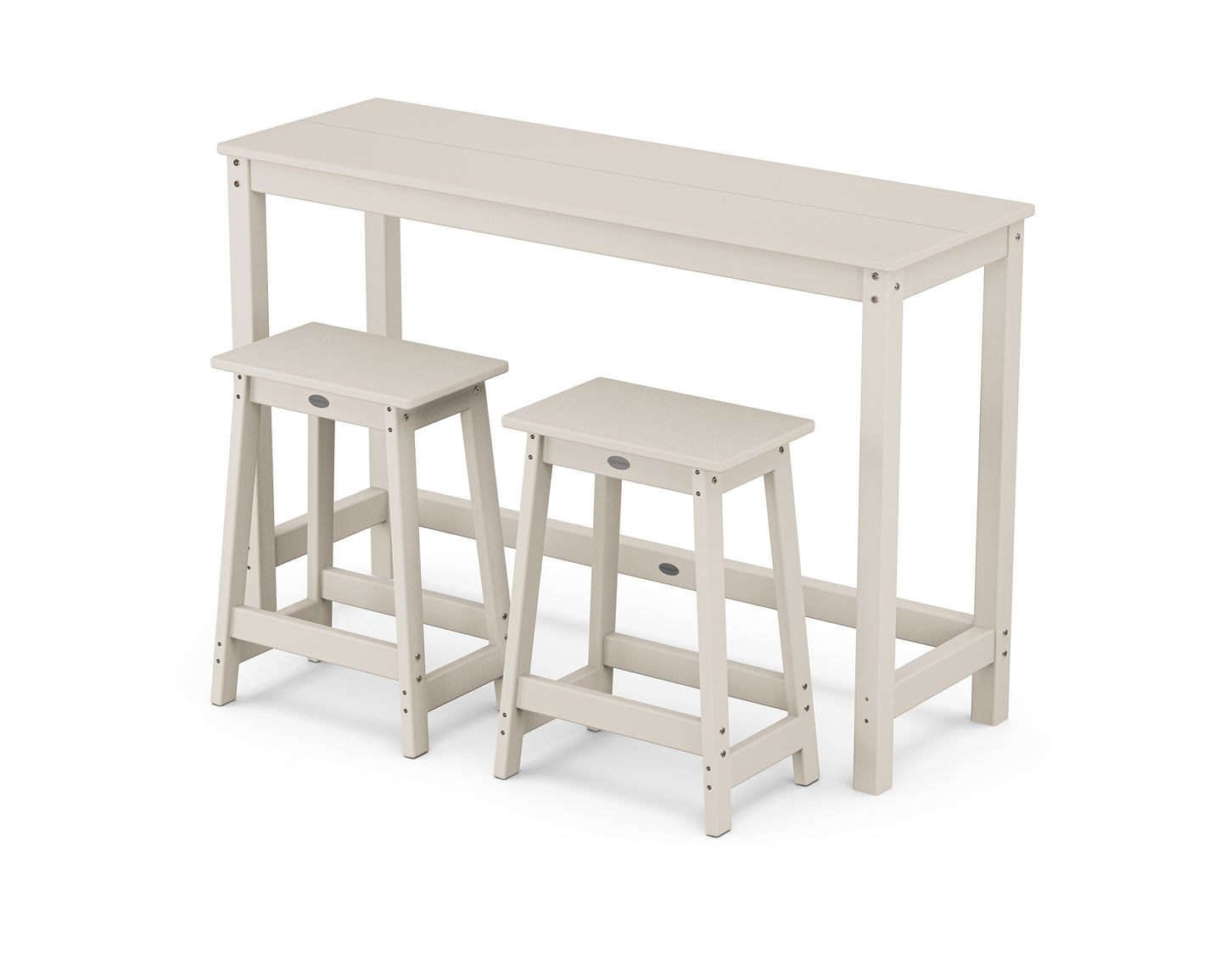 Modern Studio Stool 3-Piece Counter Balcony Set