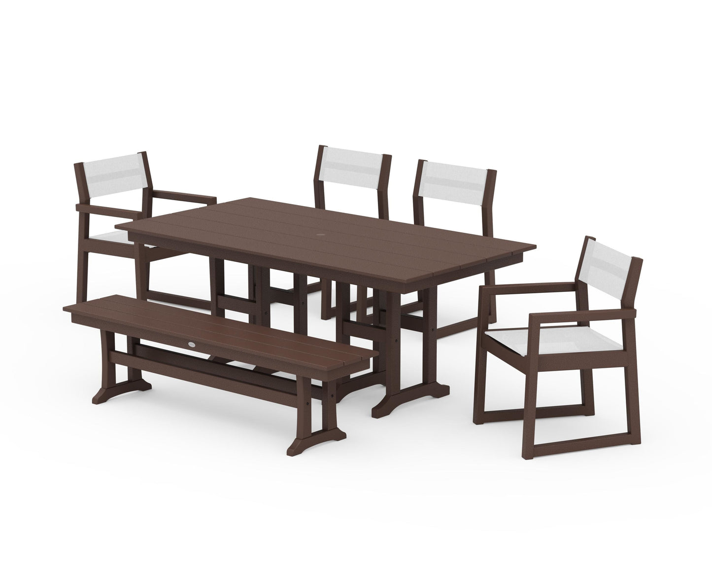 EDGE Sling 6-Piece Farmhouse Dining Set
