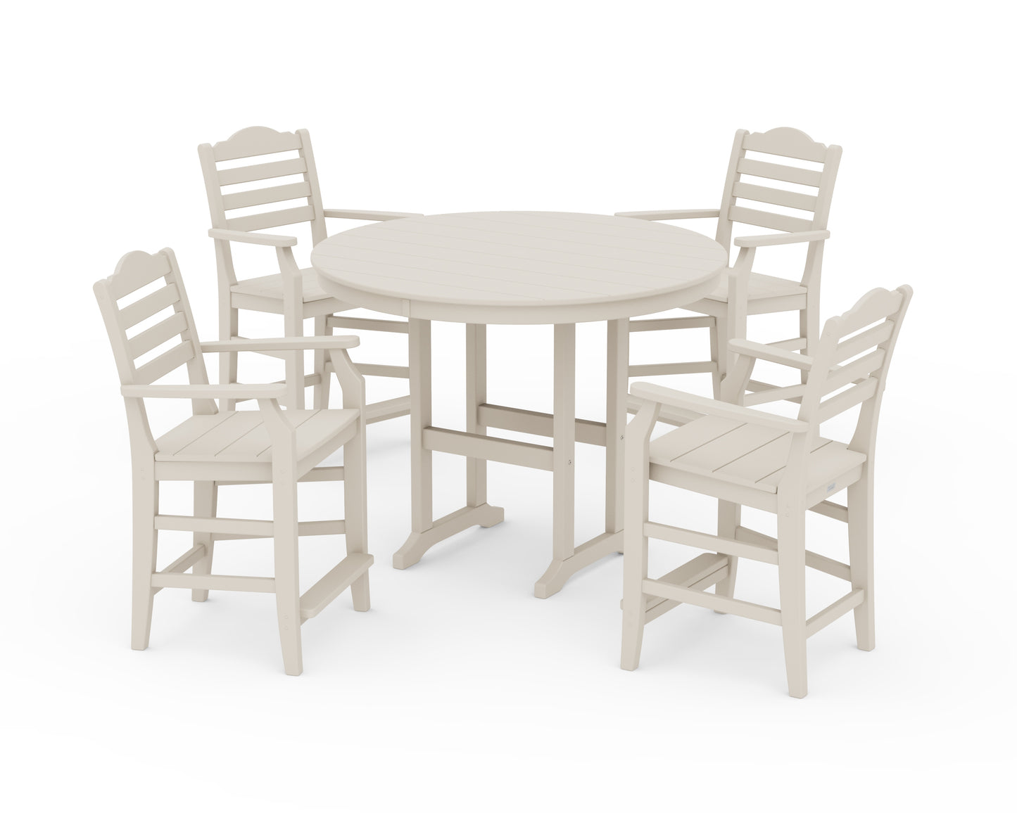 Savannah 5-Piece Round Farmhouse Counter Set