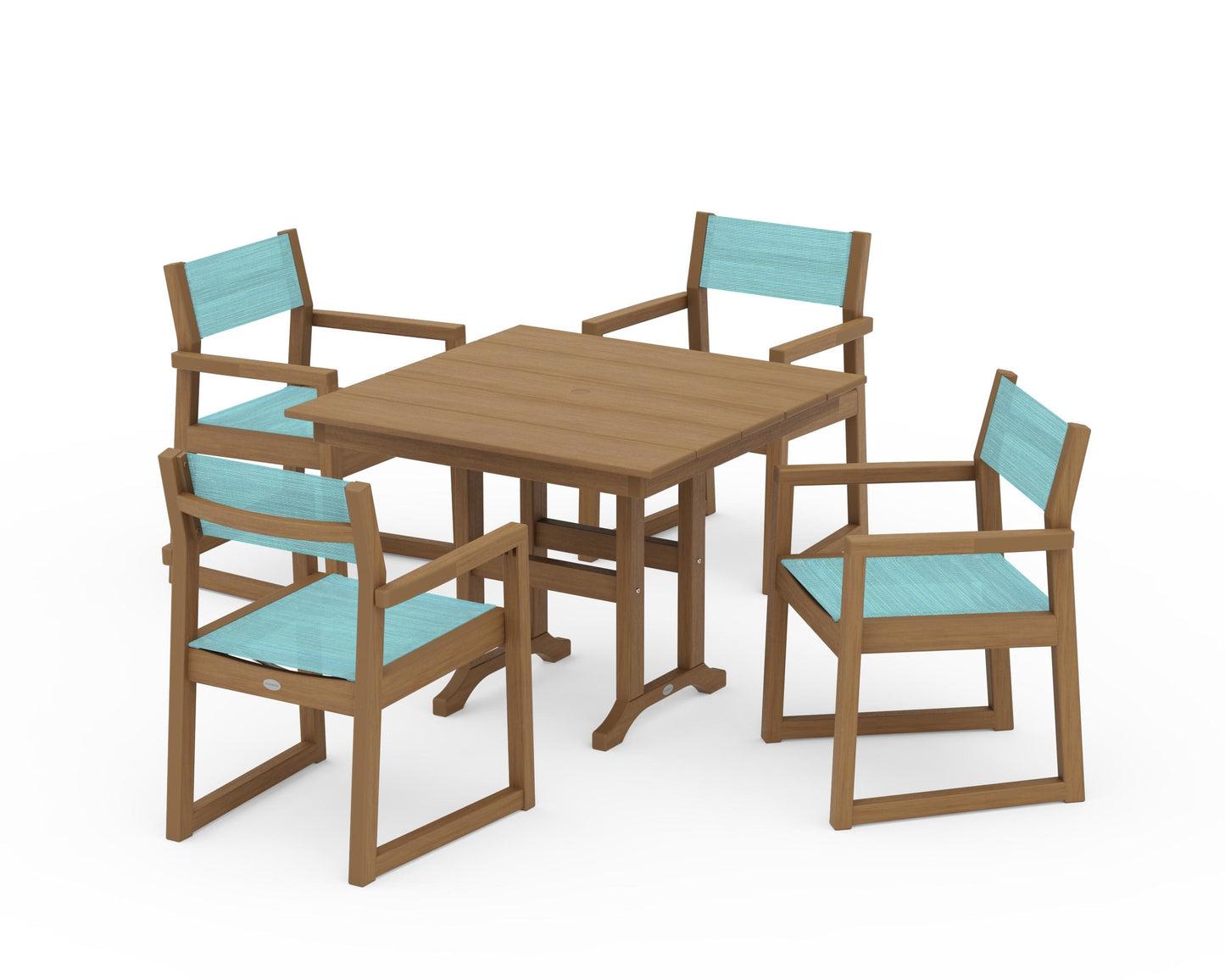 EDGE Sling Arm Chair 5-Piece Farmhouse Dining Set