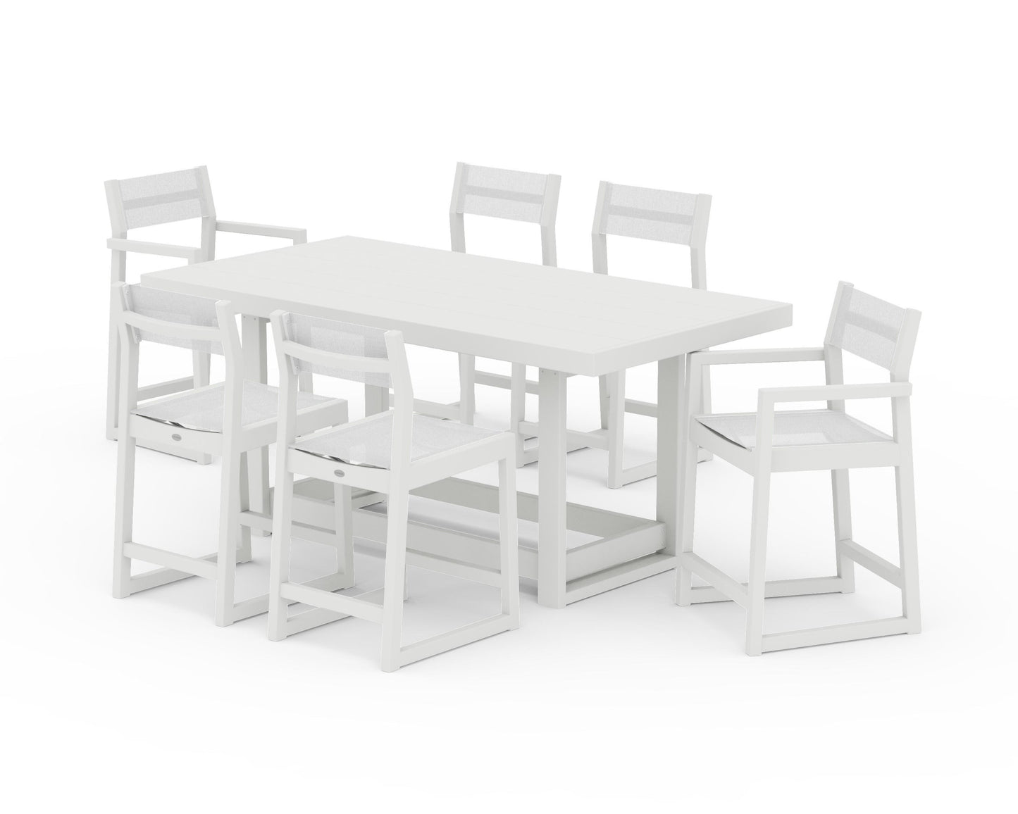 EDGE Sling 7-Piece Counter Table Set