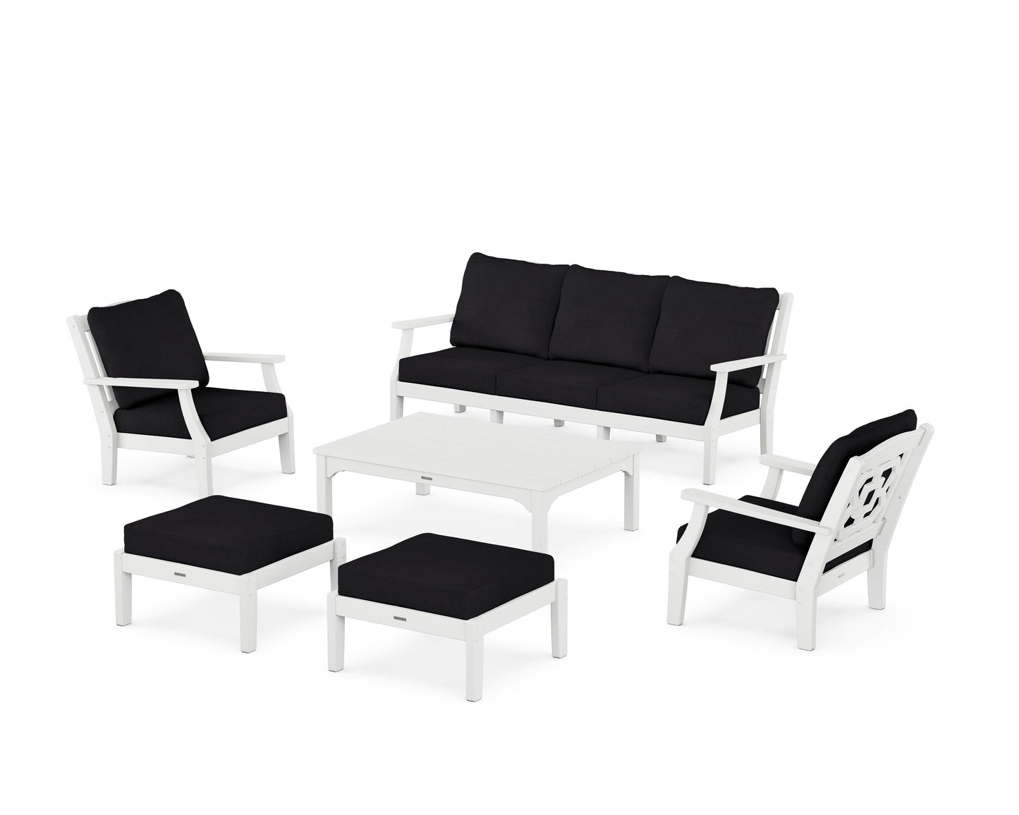 Chinoiserie 6-Piece Lounge Sofa Set