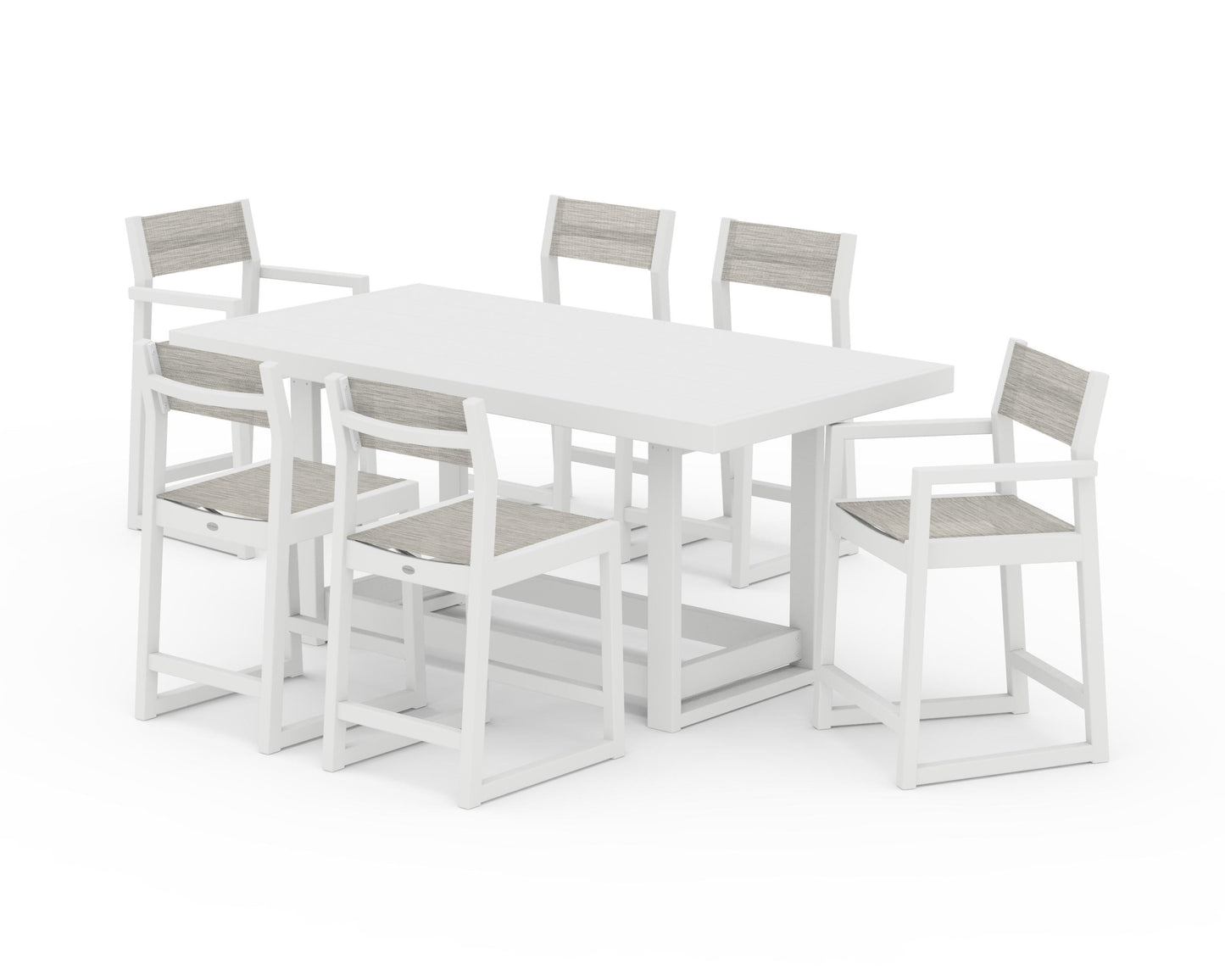 EDGE Sling 7-Piece Counter Table Set