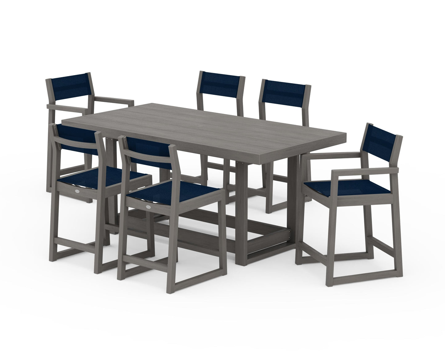 EDGE Sling 7-Piece Counter Table Set