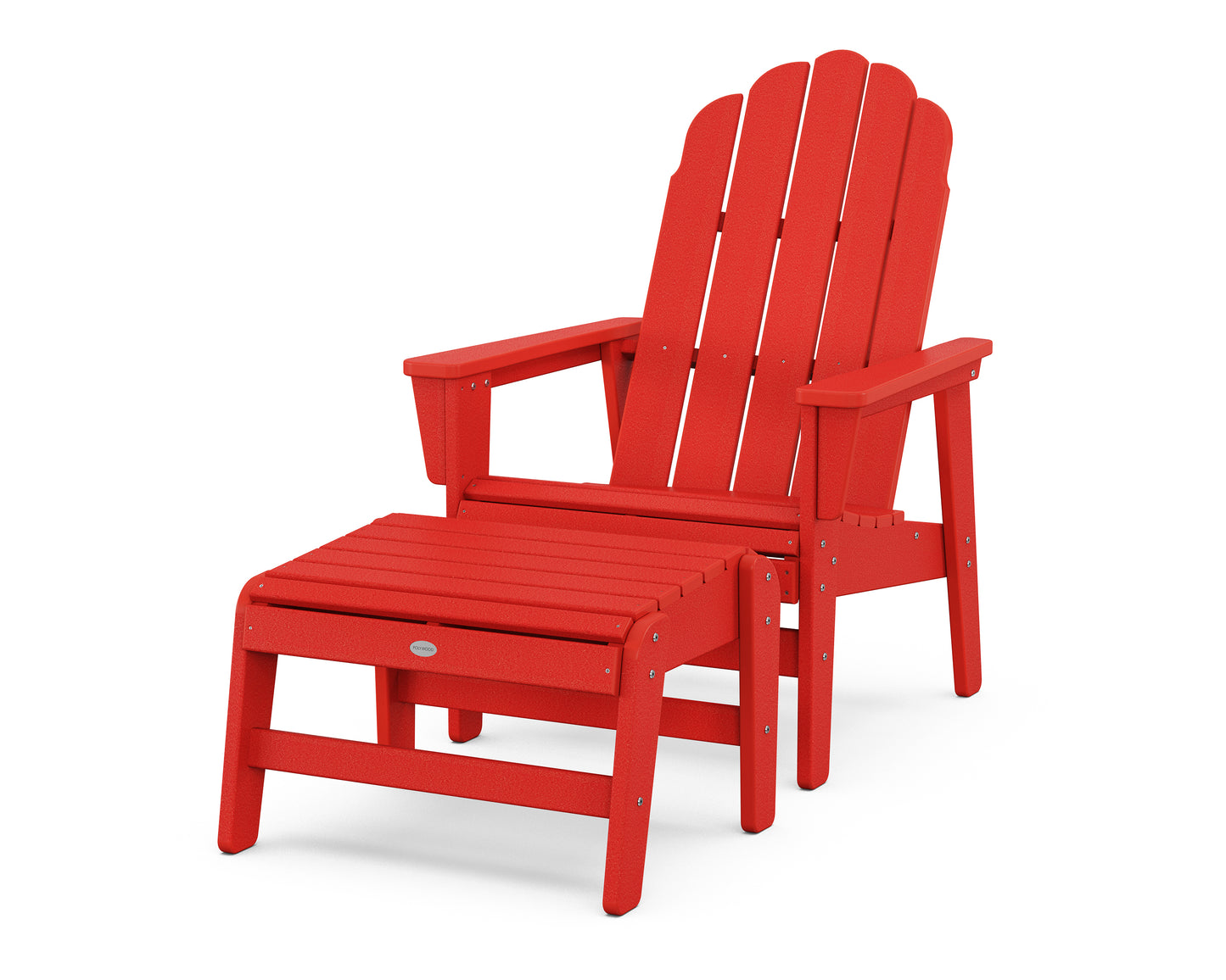Vineyard Grand Upright Adirondack Chair with Ottoman
