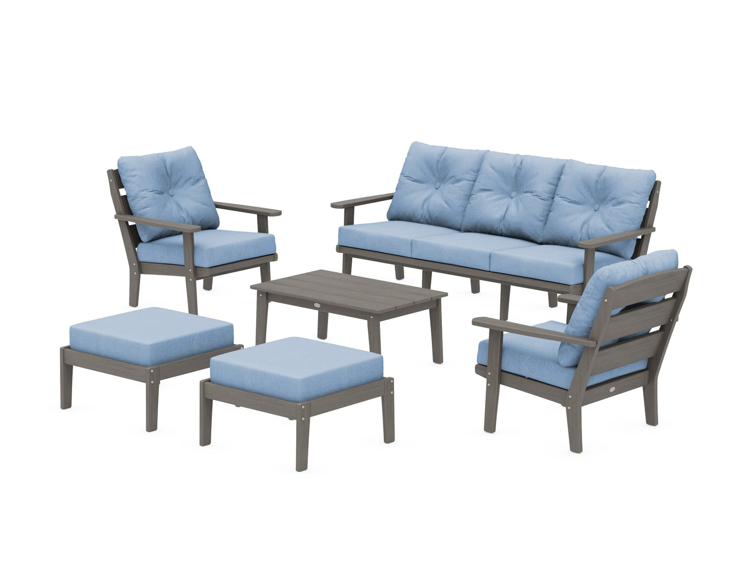 Lakeside 6-Piece Lounge Sofa Set