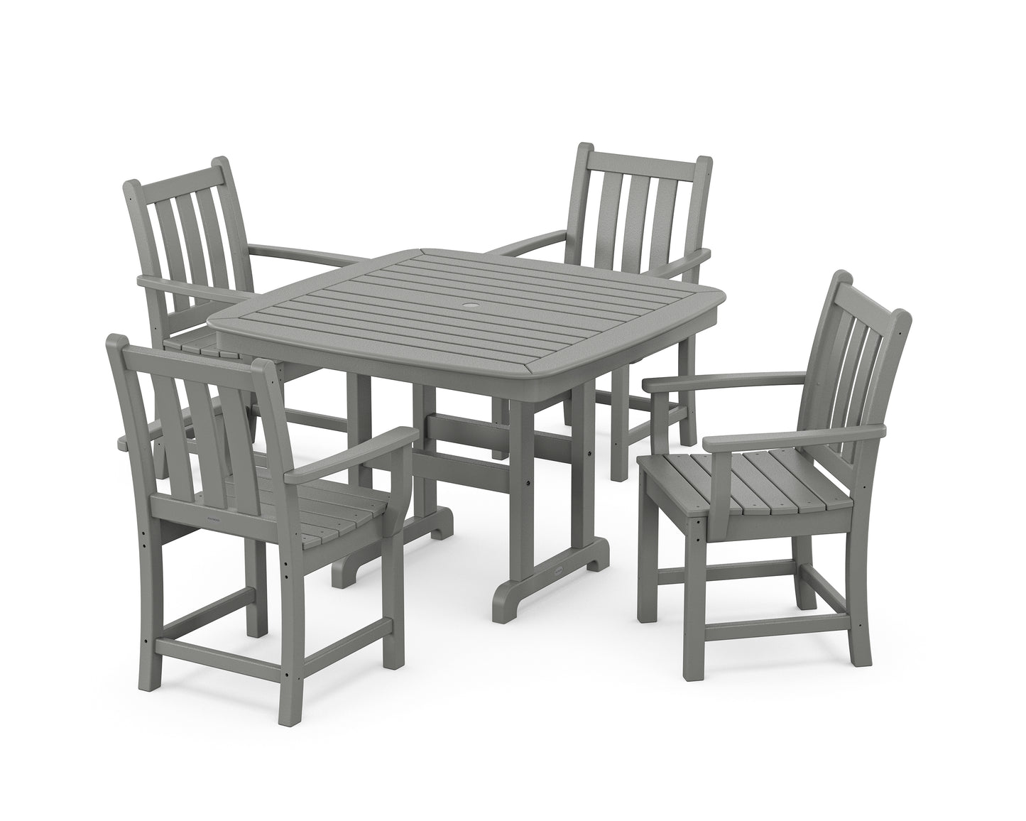 Traditional Garden 5-Piece Dining Set with Trestle Legs