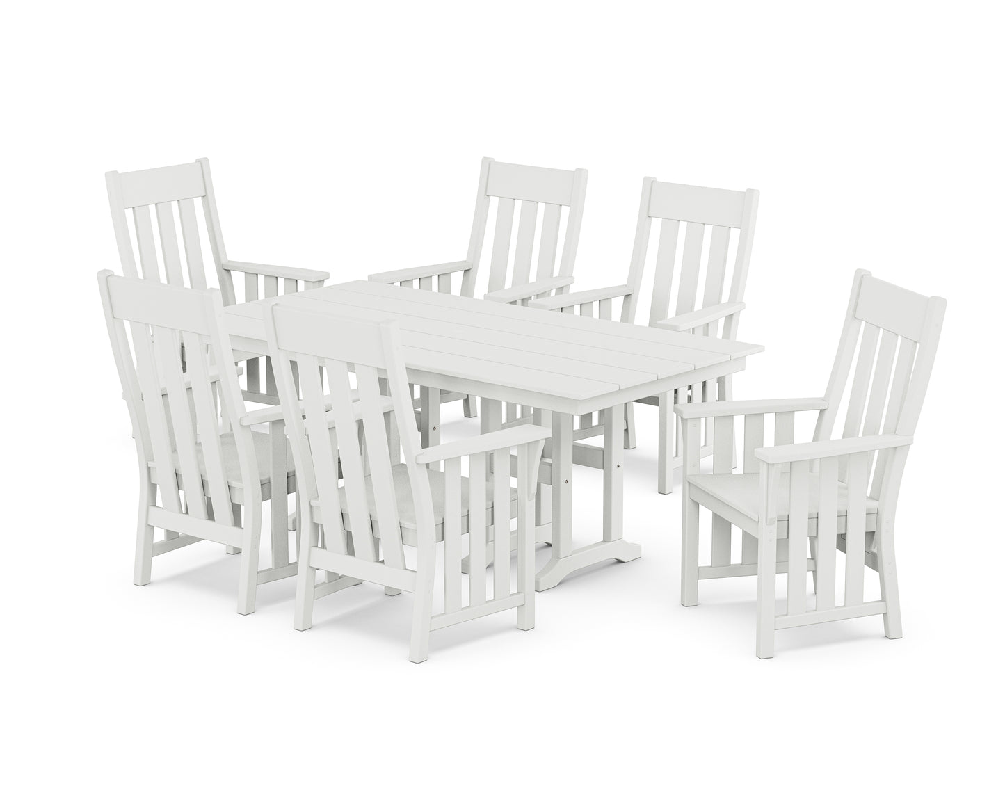 Acadia Arm Chair 7-Piece Farmhouse Dining Set