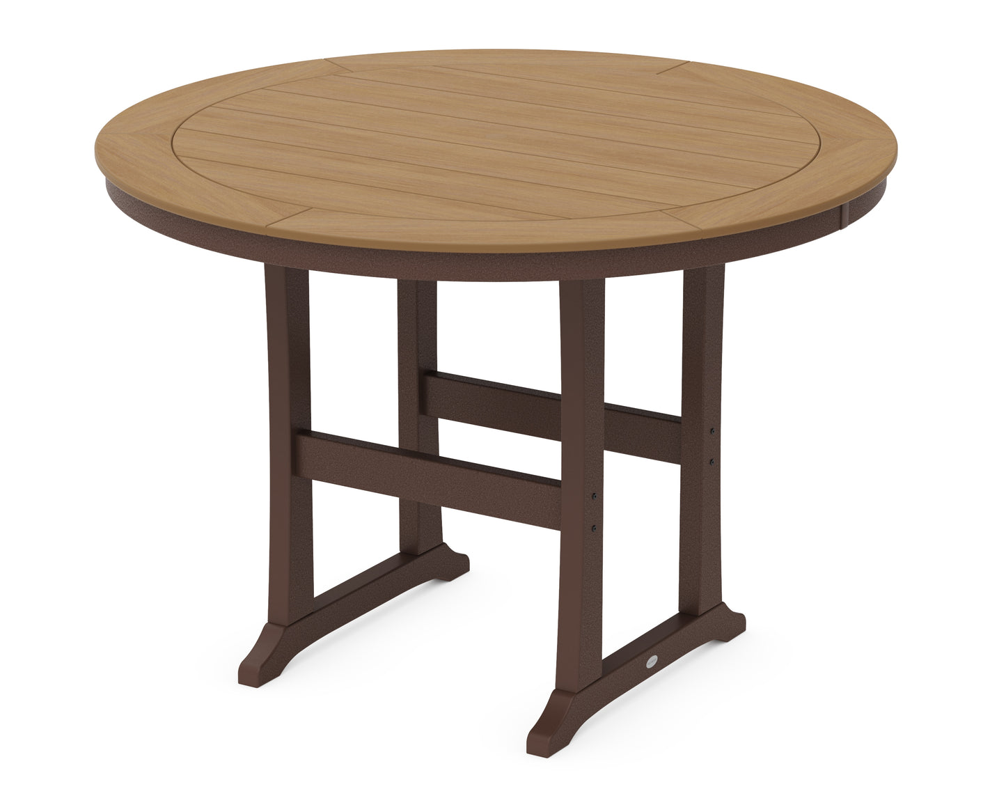 Nautical Trestle 60" Round Bar Table