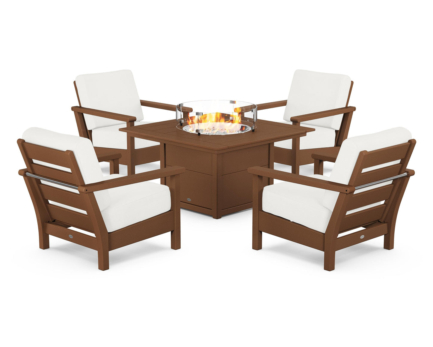 Harbour 5-Piece Conversation Set with Fire Pit Table