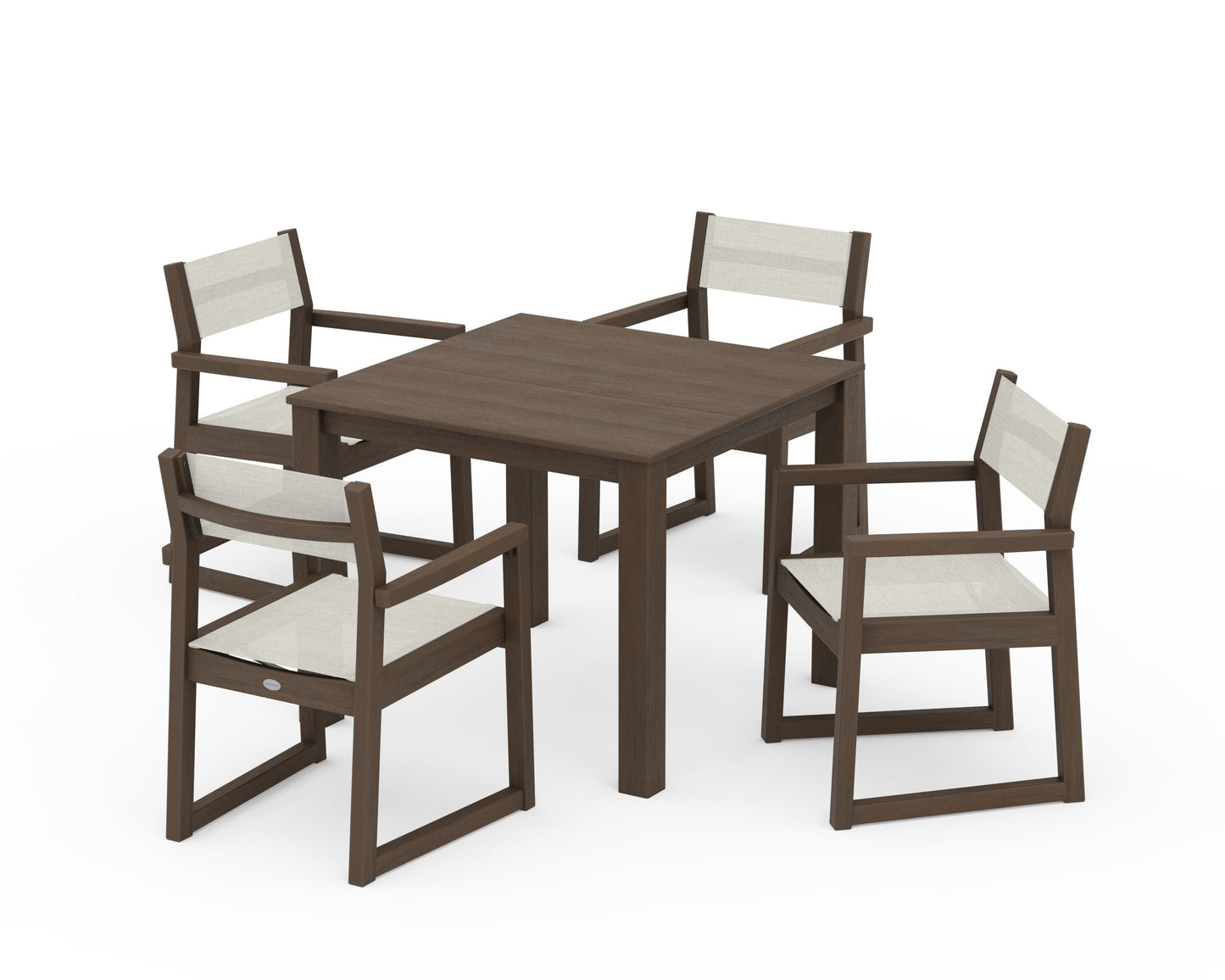 EDGE Sling Arm Chair 5-Piece Parsons Dining Set