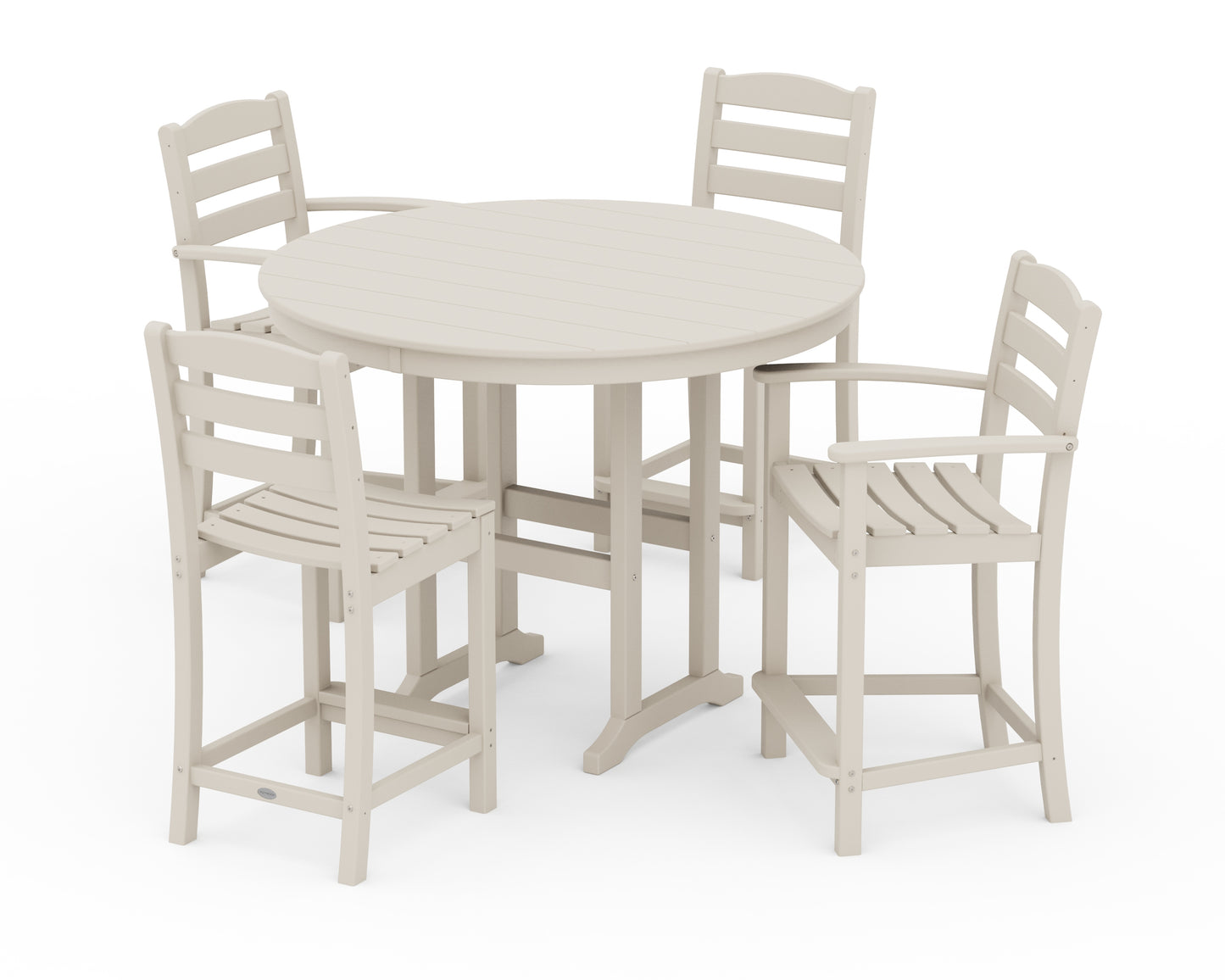 La Casa CafÃ© 5-Piece Round Farmhouse Counter Dining Set