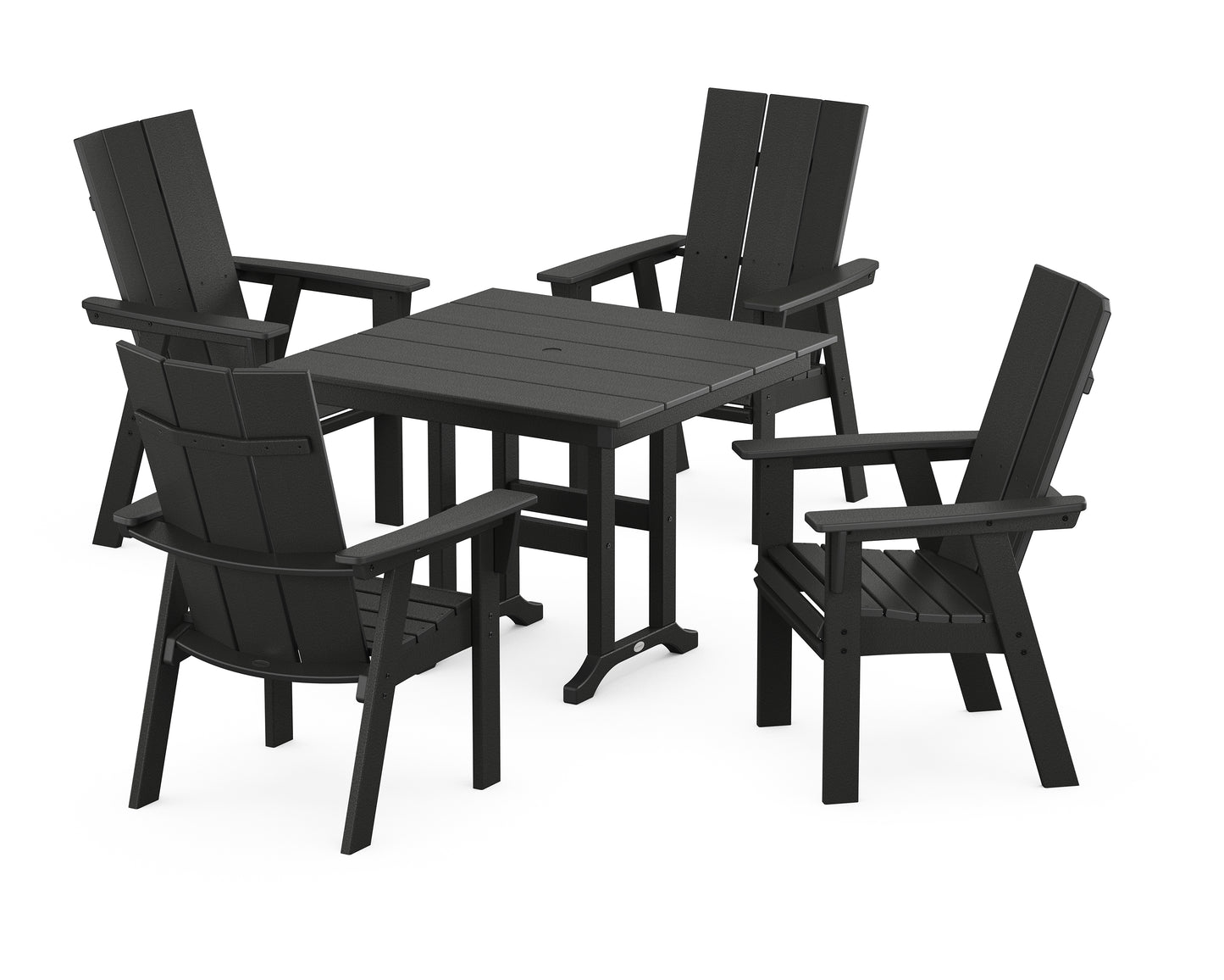 Modern Adirondack 5-Piece Farmhouse Dining Set