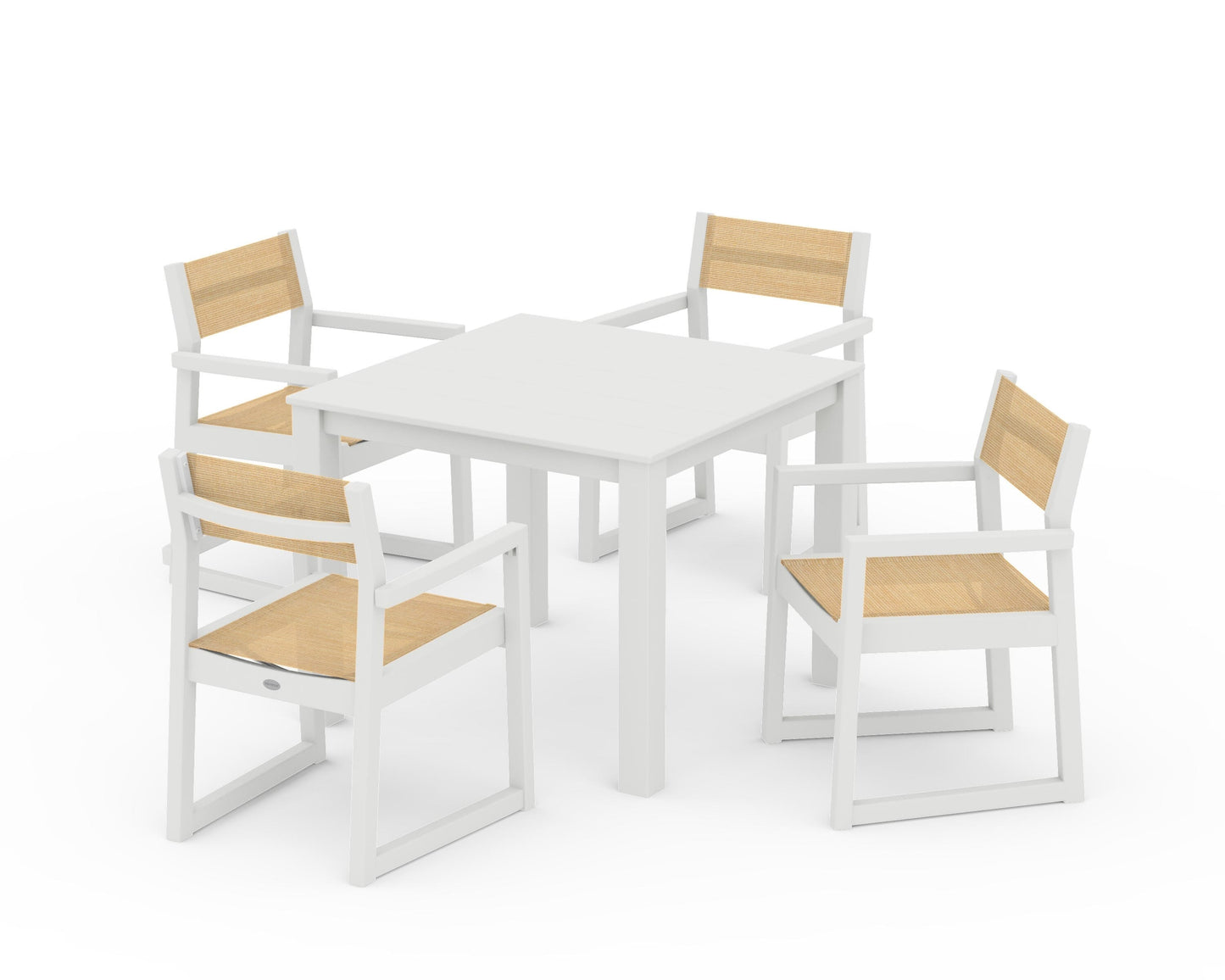 EDGE Sling Arm Chair 5-Piece Parsons Dining Set