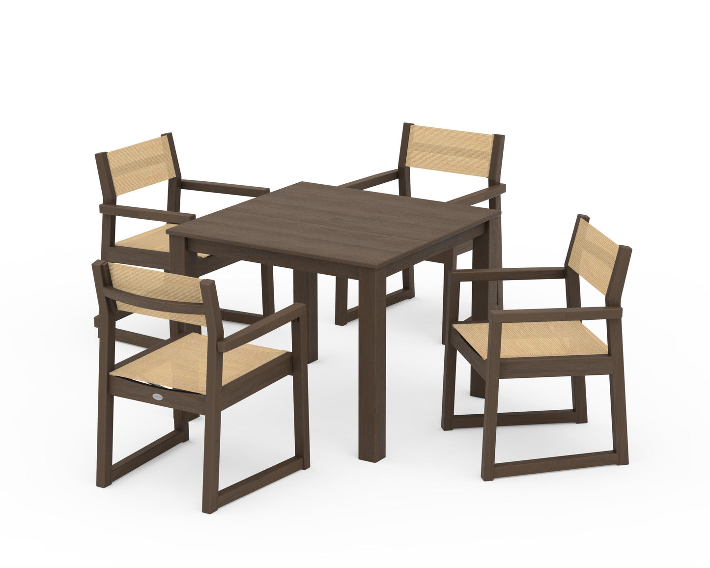 EDGE Sling Arm Chair 5-Piece Parsons Dining Set