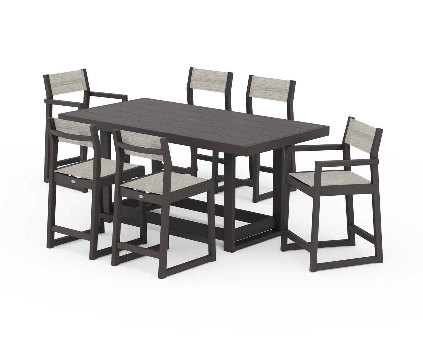 EDGE Sling 7-Piece Counter Table Set
