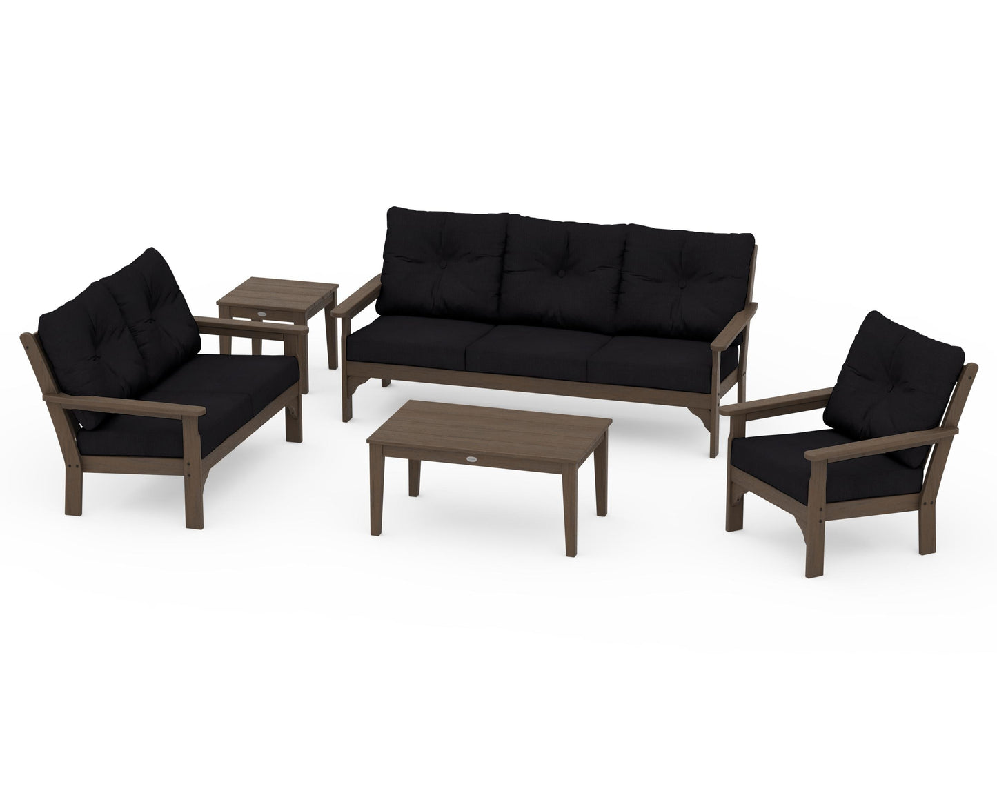 Vineyard 5 Piece Deep Seating Set