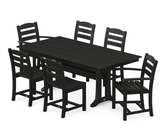La Casa CafÃ© 7-Piece Farmhouse Dining Set with Trestle Legs