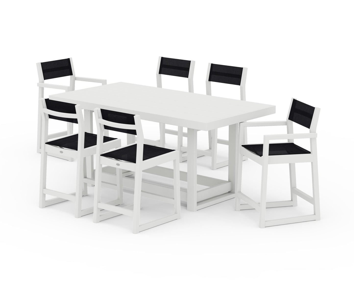 EDGE Sling 7-Piece Counter Table Set