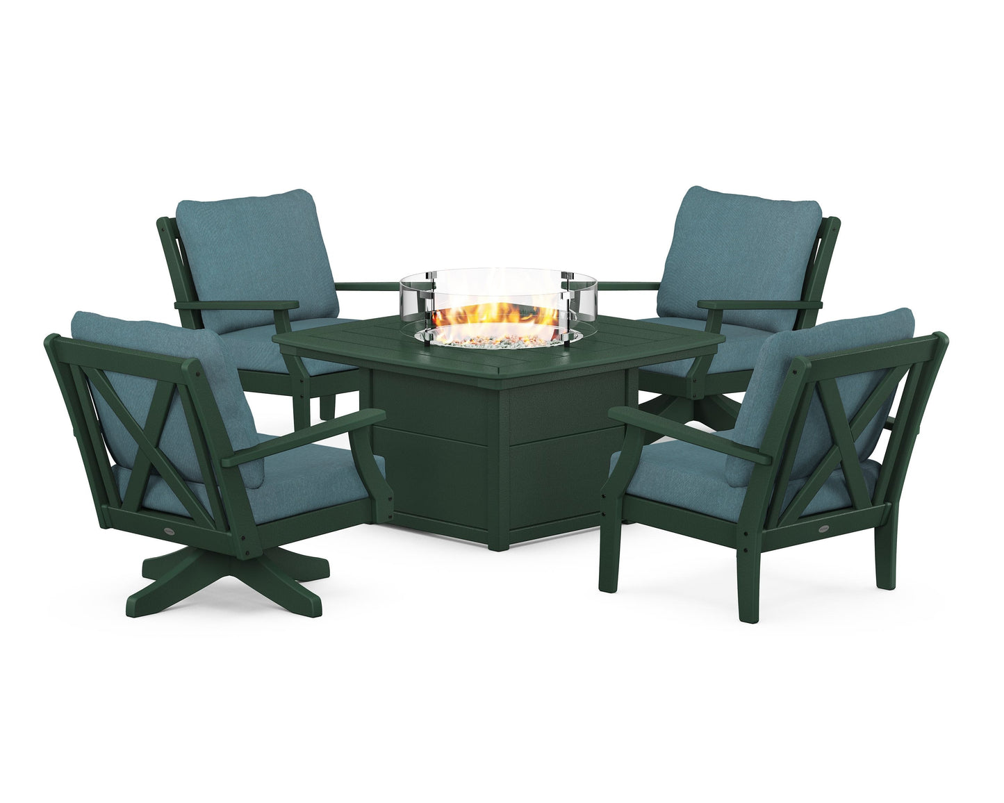 Braxton 5-Piece Deep Seating Set with Fire Table
