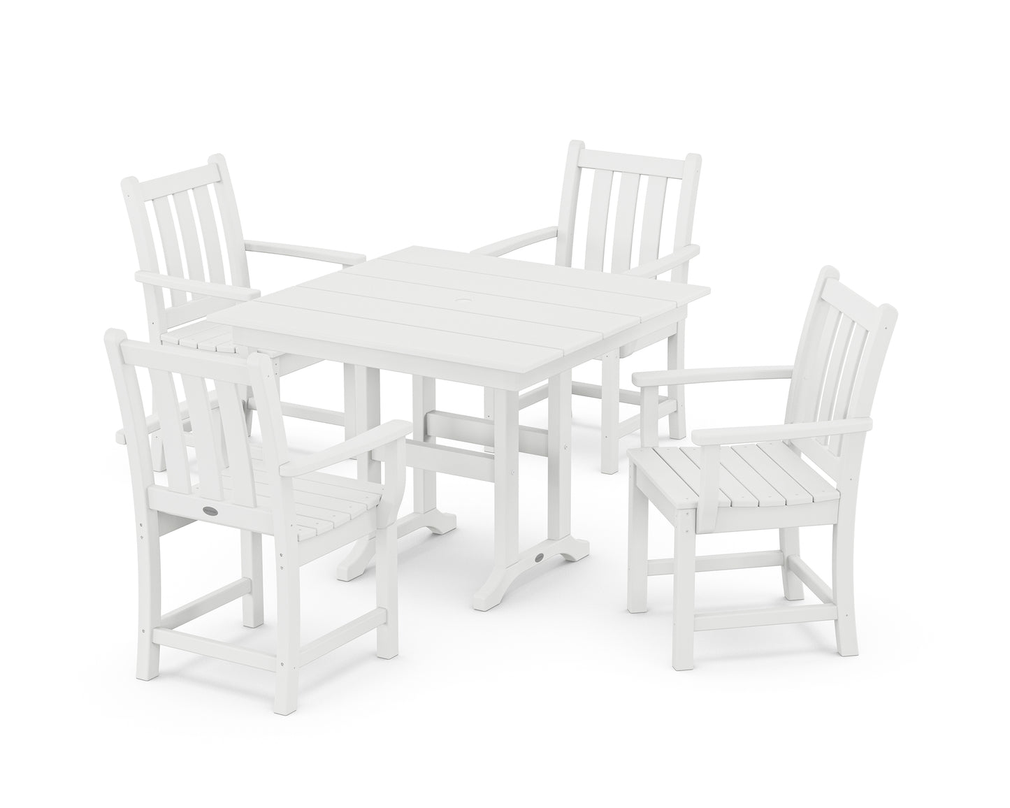 Traditional Garden 5-Piece Farmhouse Dining Set