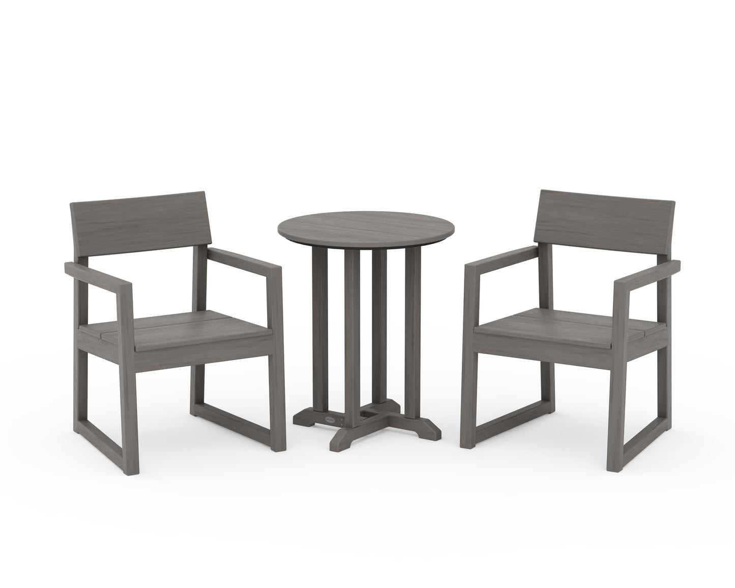 EDGE 3-Piece Round Bistro Dining Set