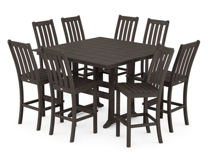 Vineyard 9-Piece Farmhouse Trestle Bar Set