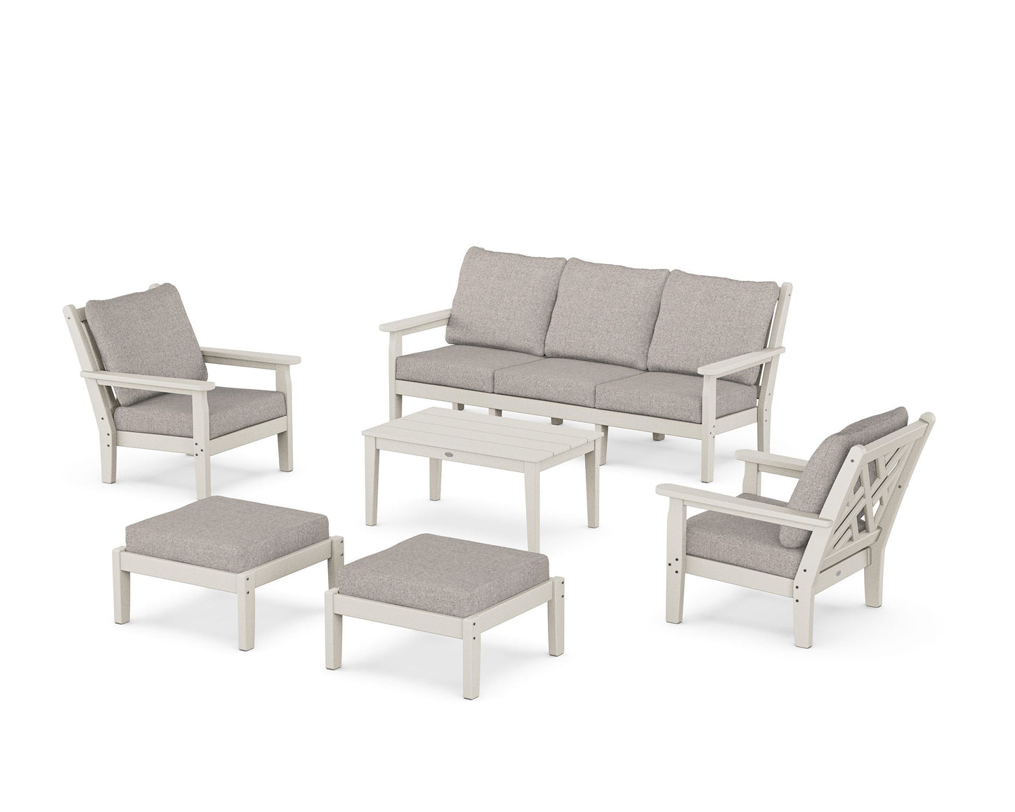 Chippendale 6-Piece Lounge Sofa Set