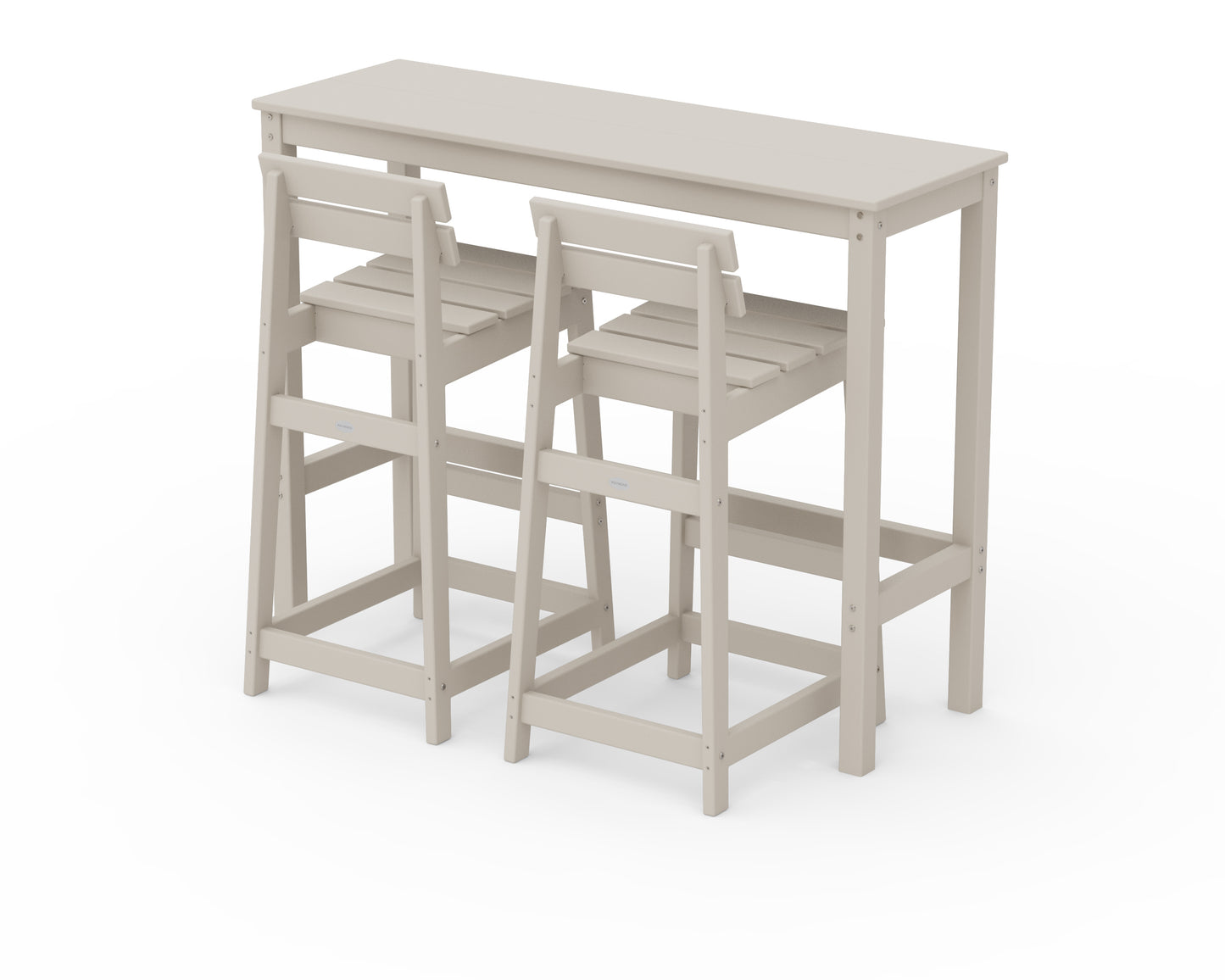 Modern Studio Plaza Lowback Bar Chair 3-Piece Balcony Set