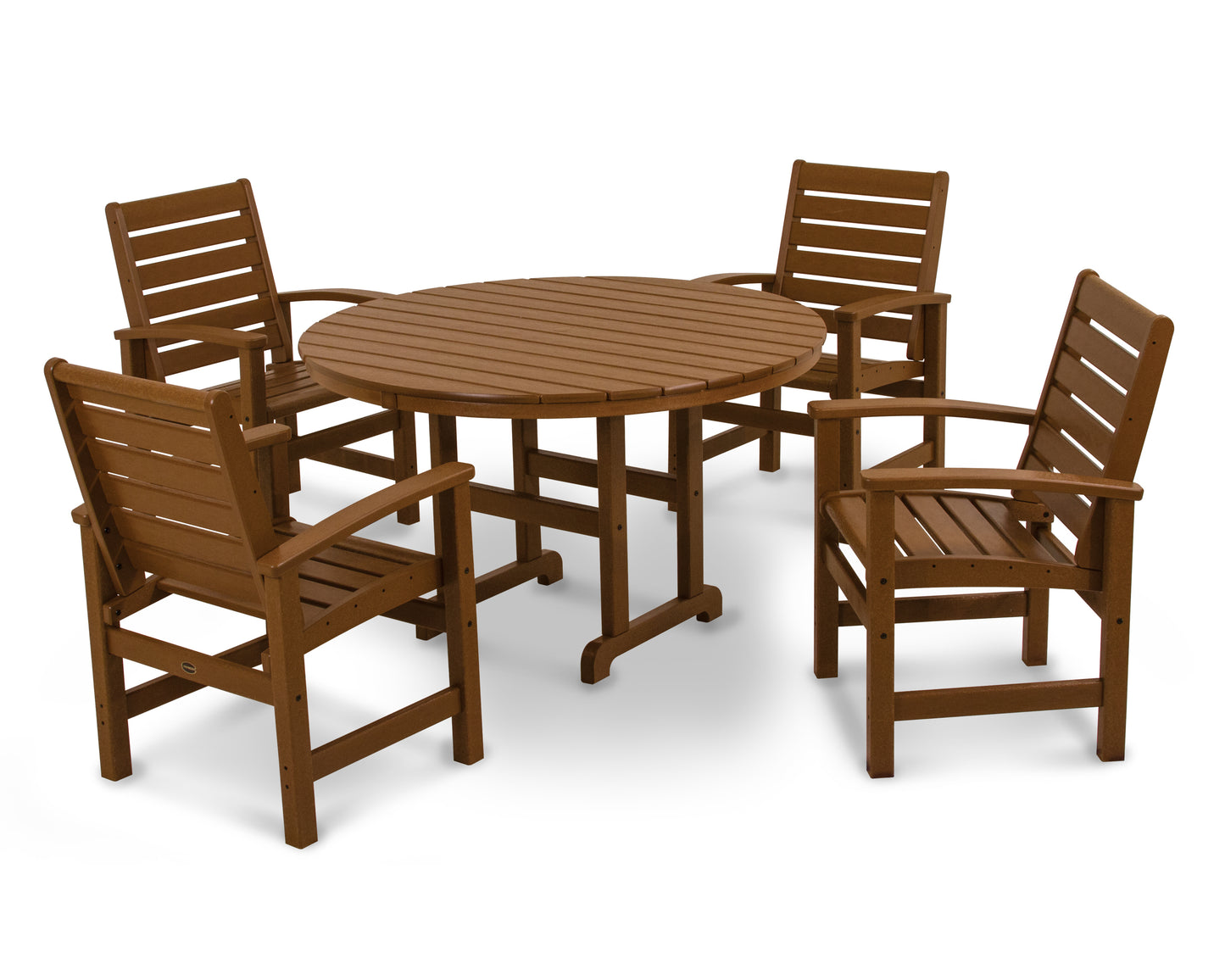 Signature 5-Piece Round Farmhouse Dining Set