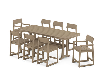 EDGE 9-Piece Counter Set with Trestle Legs