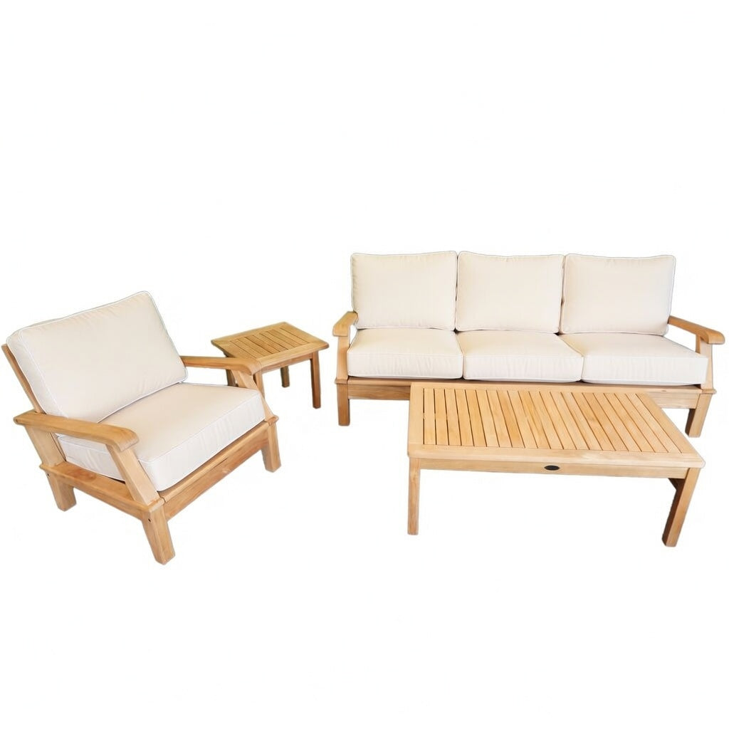 Miami 3-Position Deep Seating Sofa Set of 4