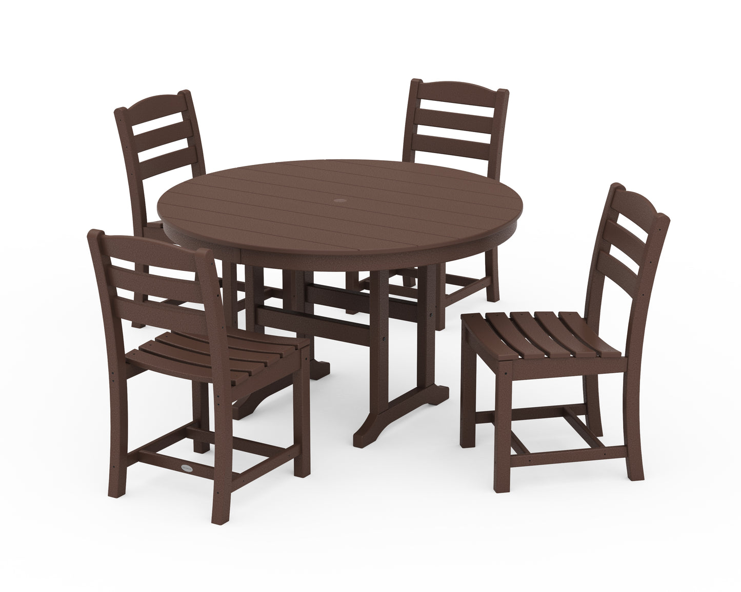 La Casa CafÃ© Side Chair 5-Piece Round Farmhouse Dining Set
