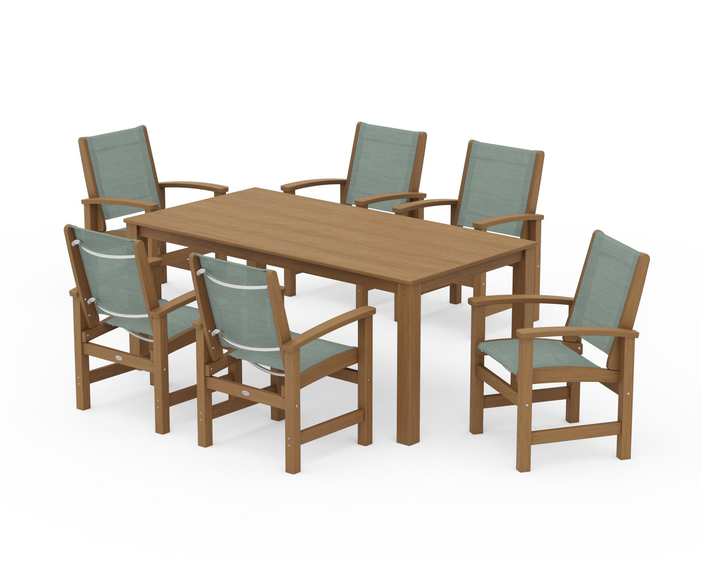 Coastal 7-Piece Parsons Dining Set