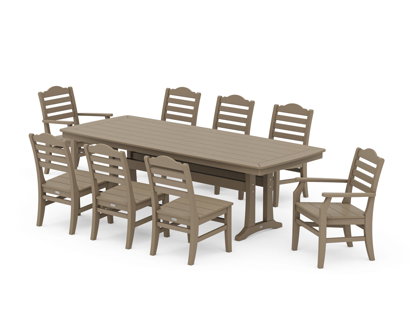 Savannah 9-Piece Dining Set with Trestle Legs