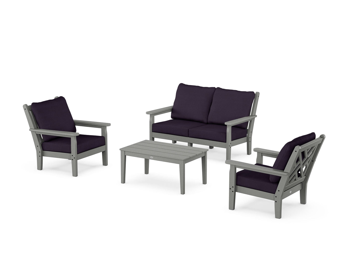 Chippendale 4-Piece Deep Seating Set with Loveseat