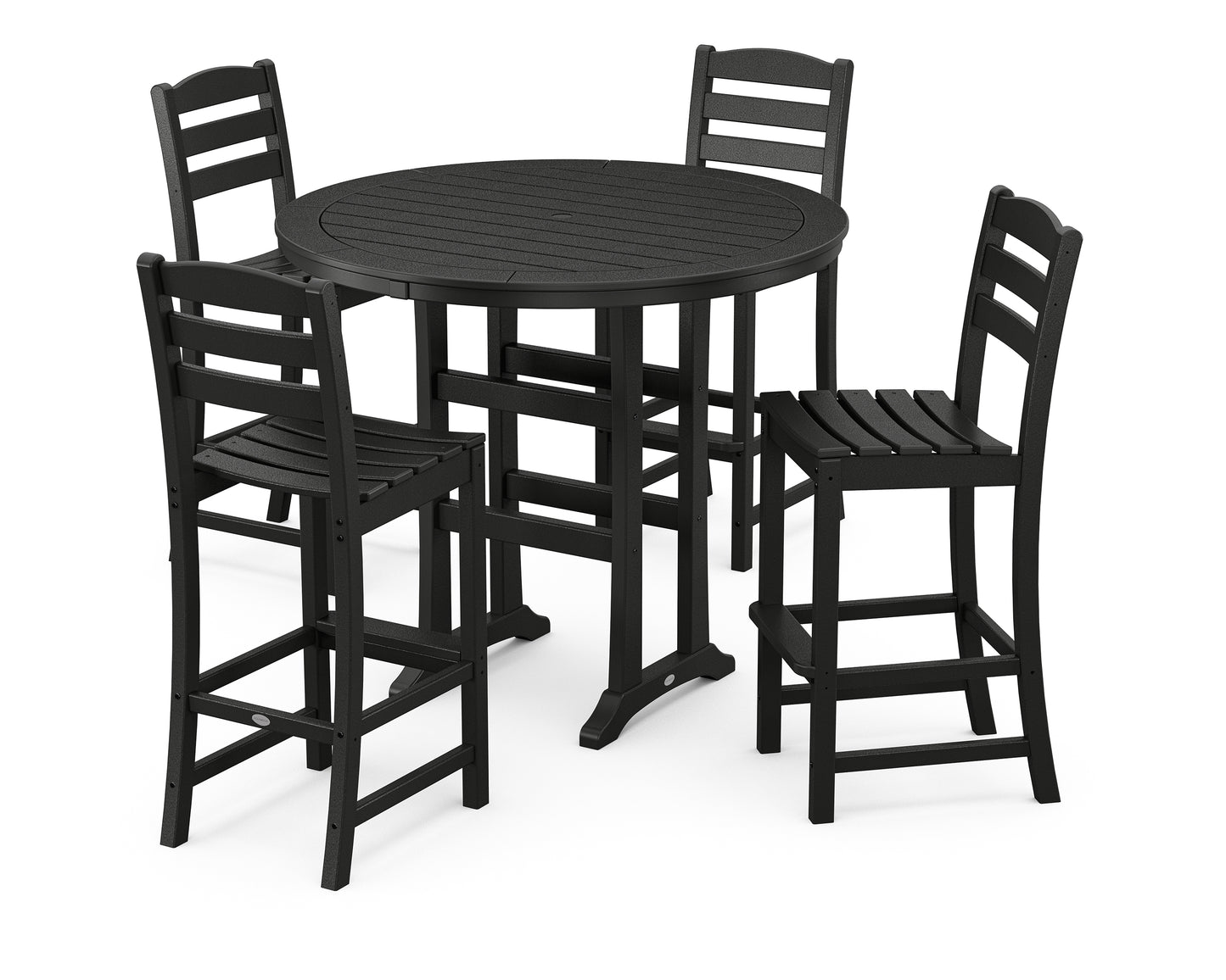 La Casa Caf‚ 5-Piece Side Chair Bar Dining Set