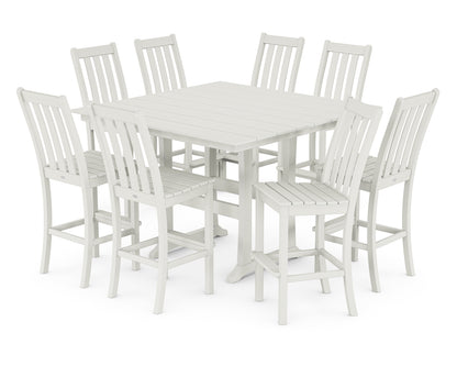Vineyard 9-Piece Farmhouse Trestle Bar Set